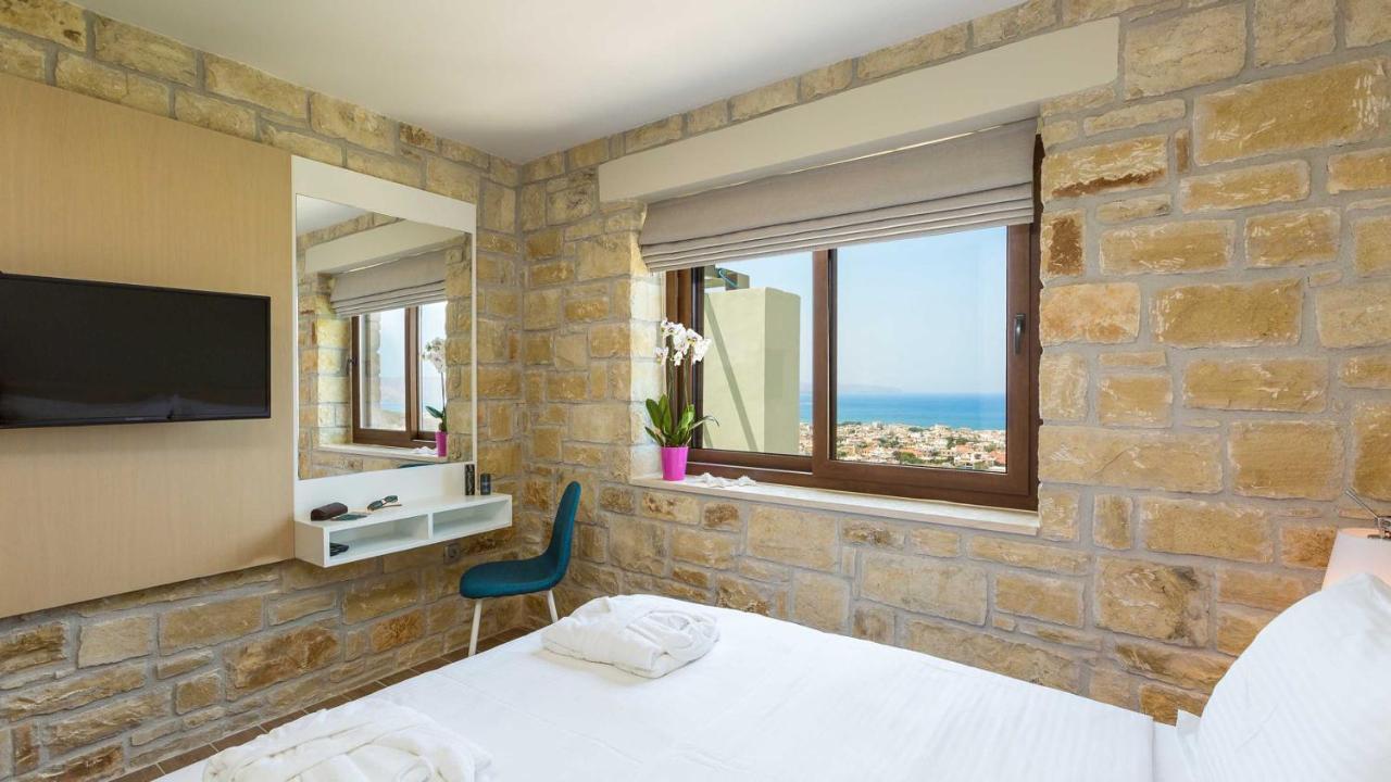 Villa Emilia I Luxury, Amazing Seaview, Next To The Town Kíssamos Eksteriør bilde